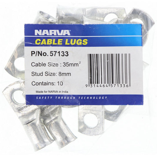 Narva Cable Lug 35-8mm 10 Pack - 57133