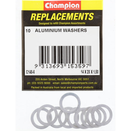 Champion Washer Flat Aluminium M14 x 20 x 1.5mm - C140-6