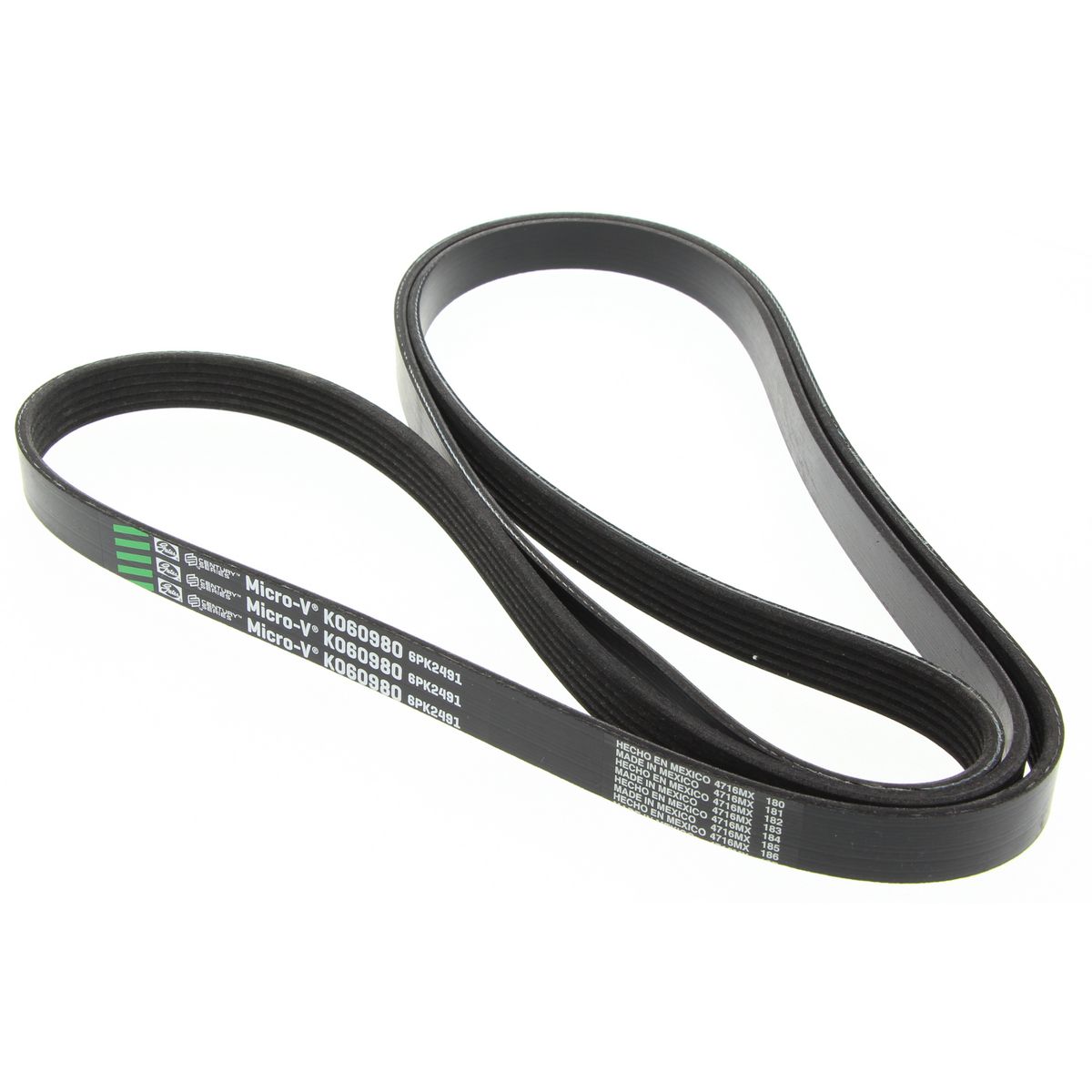 Gates Ribbed Belt - 6PK2490