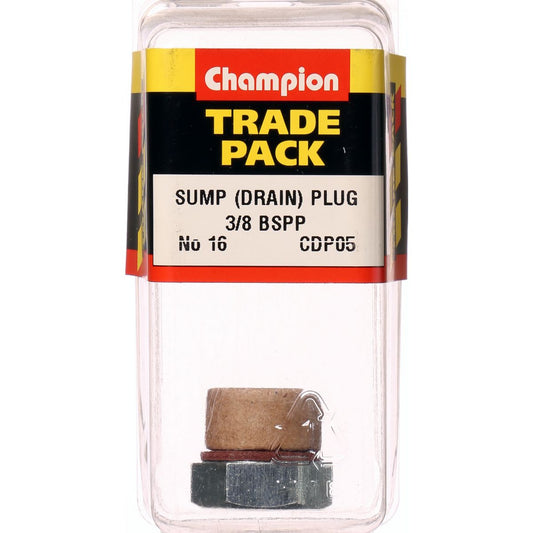 Champion Drain Plug No.16 3/8in BSPp - CDP05