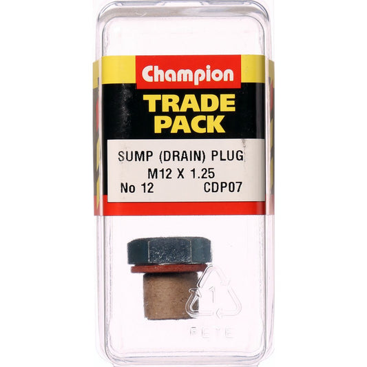 Champion Drain Plug No.12F M12 x 1.25mm - CDP07