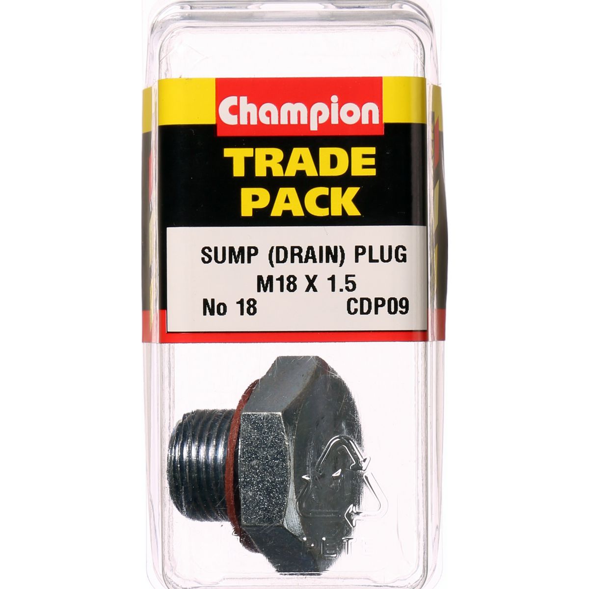 Champion Drain Plug No.18 M18 x 1.5mm - CDP09