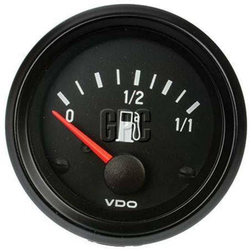 VDO Fuel Gauge 24V with adjustable resistance  52mm, Suit Tubular Sender - 301040002