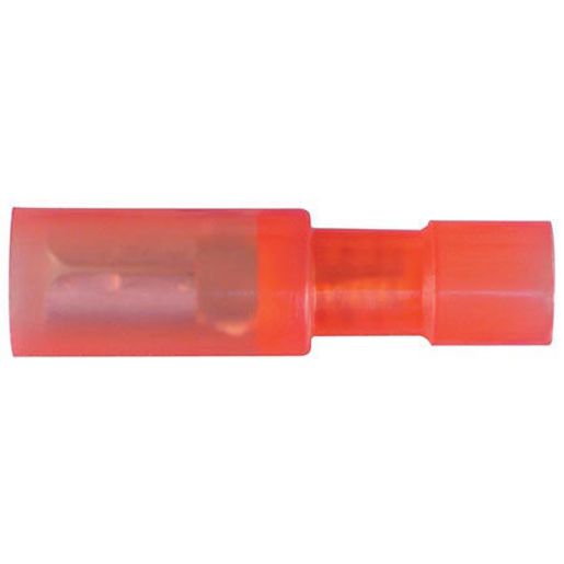 Narva Crimp Terminal Male Bullet Red Terminal Entry 4mm Polycarbonate 100 Pce - 56147