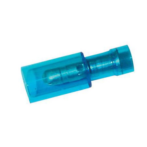 Narva Crimp Terminal Male Bullet Blue Terminal Entry 4mm Polycarbonate 100 Pce - 56149