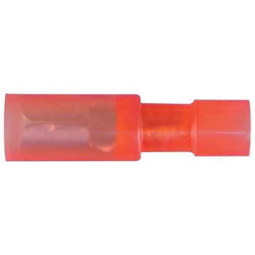 Narva Crimp Terminal Female Bullet Red Terminal Entry 4mm Polycarbonate 100 Pce - 56151