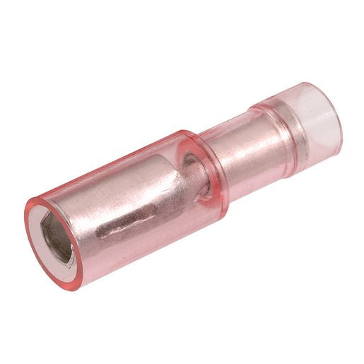 Narva Crimp Terminal Female Bullet Red Insulated 4.3mm 10 Pce - 56051BL