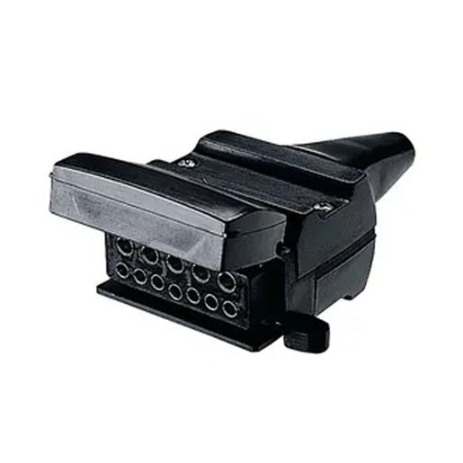 Narva Trailer Socket 12 Pin Flat Plastic - 82072BL