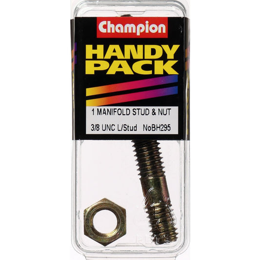 Champion Manifold Stud & Nut 3/8in x 3in UNC - BH295