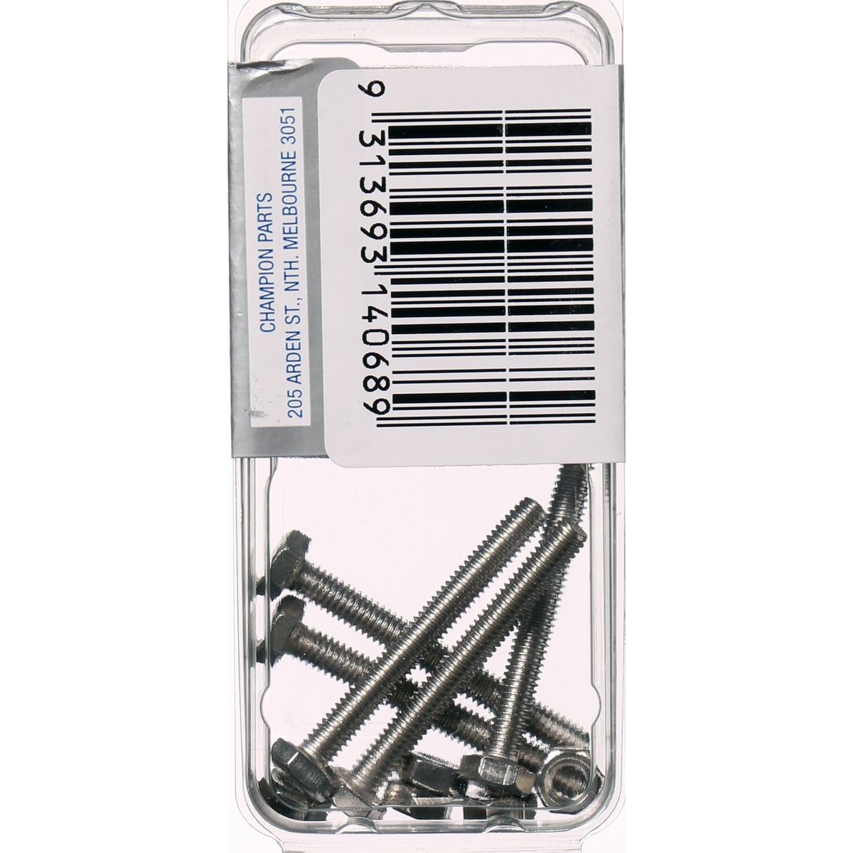 Champion Hex Set Screw & Nut Stainless Steel M4x35mm & M4x0.7mm 316/A4 - CSP38