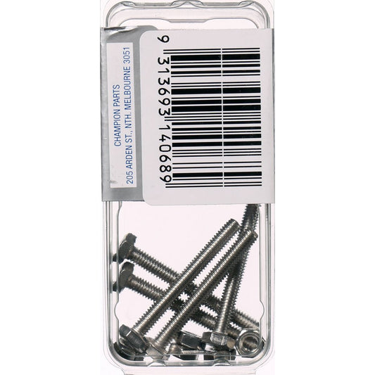Champion Hex Set Screw & Nut Stainless Steel M4x35mm & M4x0.7mm 316/A4 - CSP38