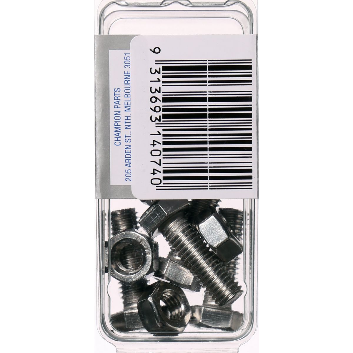 Champion Hex Set Screw & Nut Stainless Steel M8x25mm & M8x1.25mm 316/A4 - CSP44