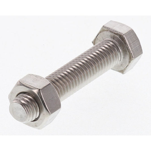 Champion Hex Set Screw & Nut Stainless Steel M8x40mm & M8x1.25mm 316/A4 - CSP46