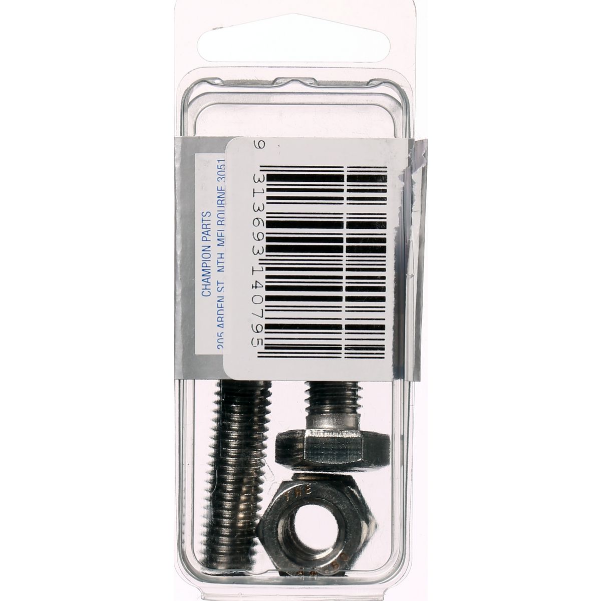 Champion Hex Set Screw & Nut Stainless Steel M10x35mm & M10x1.50mm 316/A4 - CSP49