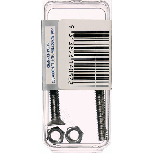 Champion Machine Screw CSK Phillips Stainless Steel M6x50mm & M6x1.00mm 316/A4 - CSP22