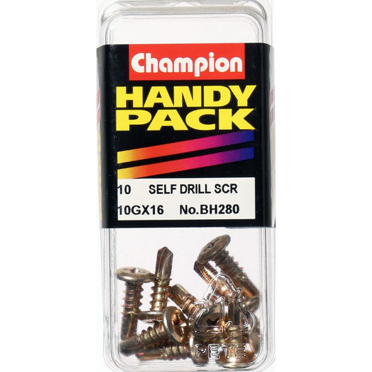 Champion Self Drilling Screw Wafer Head 4.8  16 x 16mm - BH280