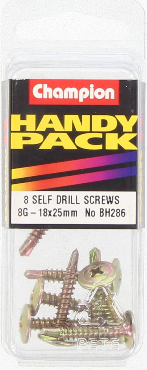 Champion Self Drilling Screw Mushroom Head 4.2 18 x 25mm - BH286
