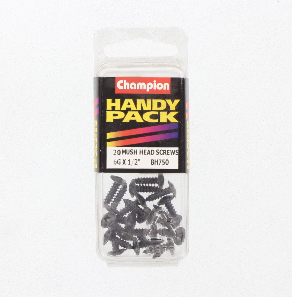 Champion Self Tapper Screw Mush Phillips 3.5 x 13mm Black - BH750