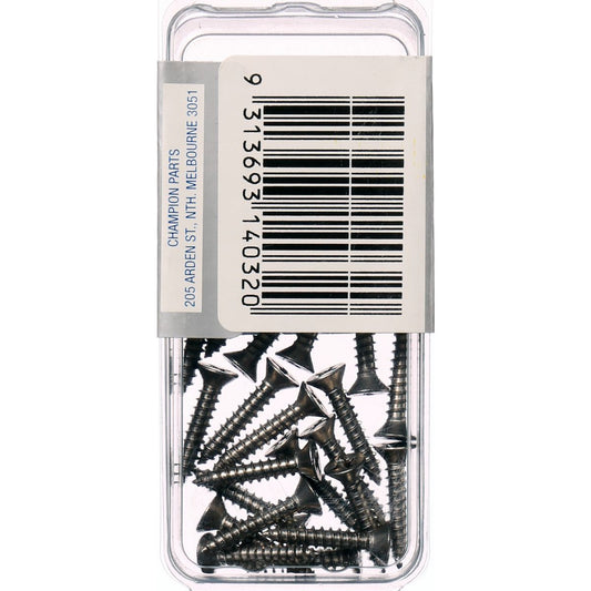 Champion Self Tapper Screw CSK Phillips Stainless Steel 3.5x19mm 316/A4 - CSP03
