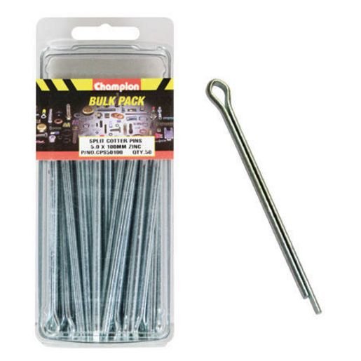Champion Split Pin M5 x 100mm Zinc Plated - CPS50100