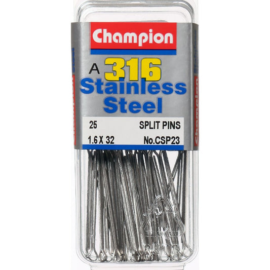 Champion Split Pin Stainless Steel 1.6x32mm 316/A4 - CSP23