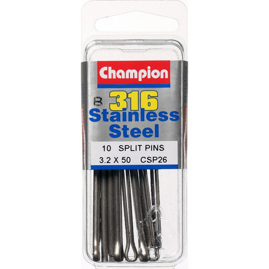 Champion Split Pin Stainless Steel 3.2x50mm 316/A4 - CSP26