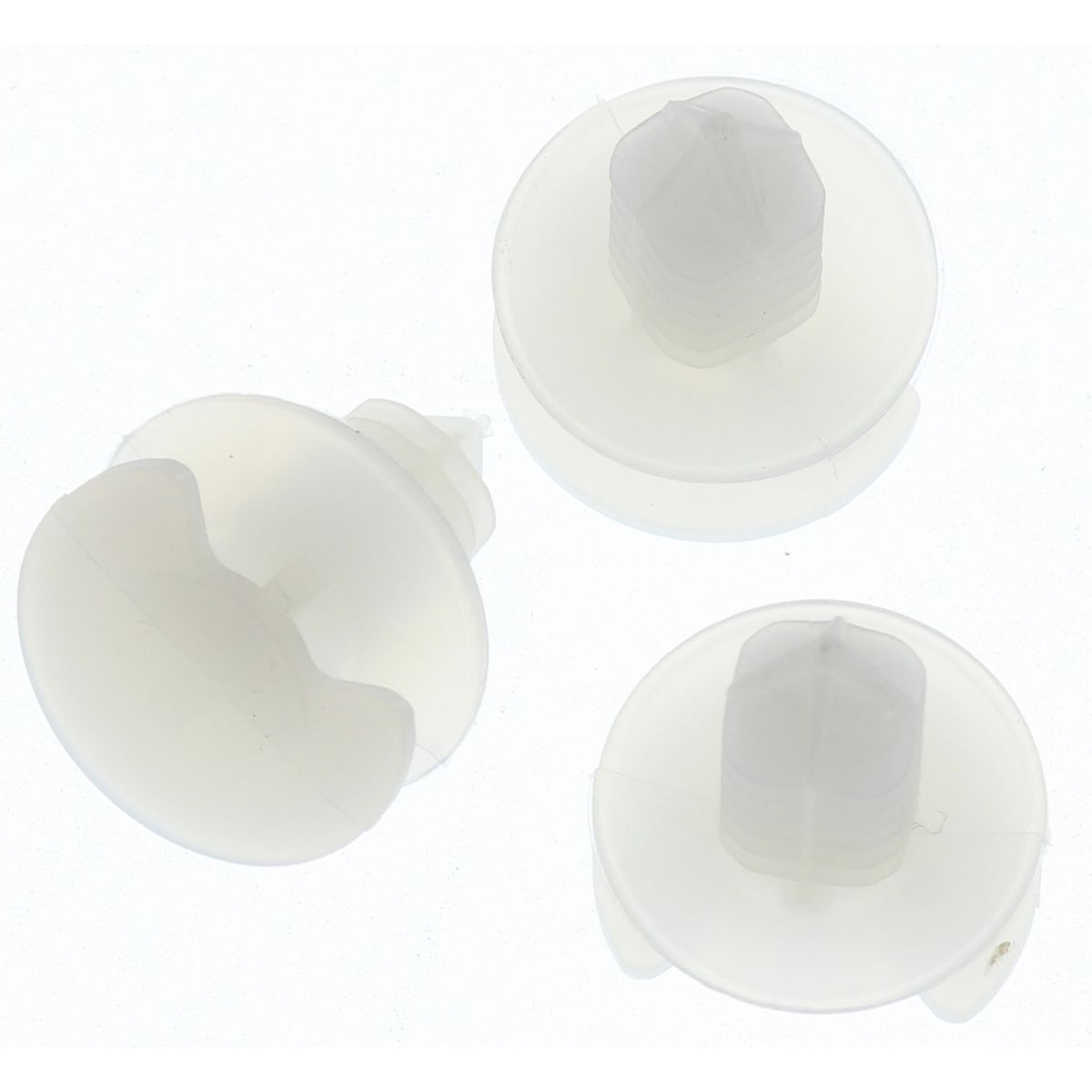 Champion Door Panel Clip Clear Len: 12mm Stem Dia: 8mm Top Head: 17.4mm Bottom Head: 19mm - BH438