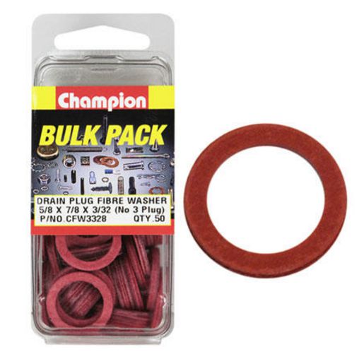 Champion Washer Flat Fibre 5/8in x 7/8in x 3/32in Red - CFW3328