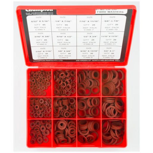Champion 1/16 Fibre Washer Assortment - CA390