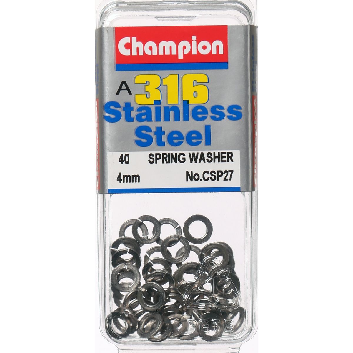 Champion Washer Spring Stainless Steel 4mm 316/A4 - CSP27