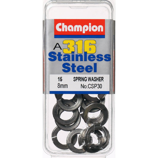 Champion Washer Spring Stainless Steel 8mm 316/A4 - CSP30