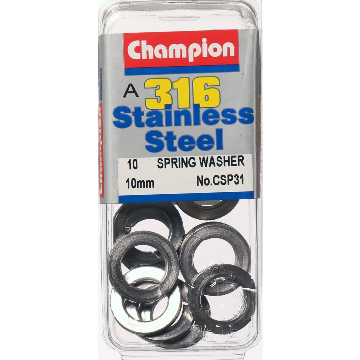 Champion Washer Spring Stainless Steel 10mm 316/A4 - CSP31