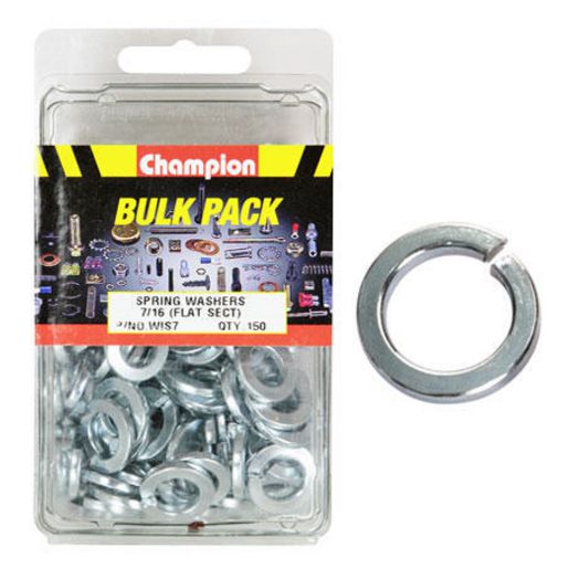 Champion Washer Spring Flat Section 7/16in Zinc Plated - WIS7
