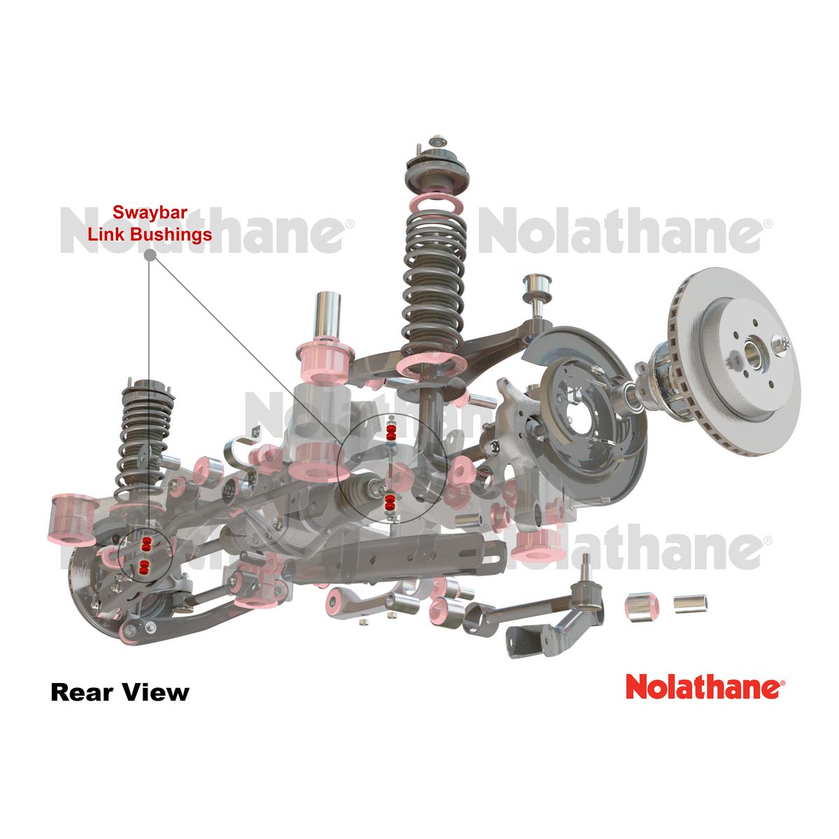 Nolathane Rear Sway Bar Link Bushing Kit - 42412