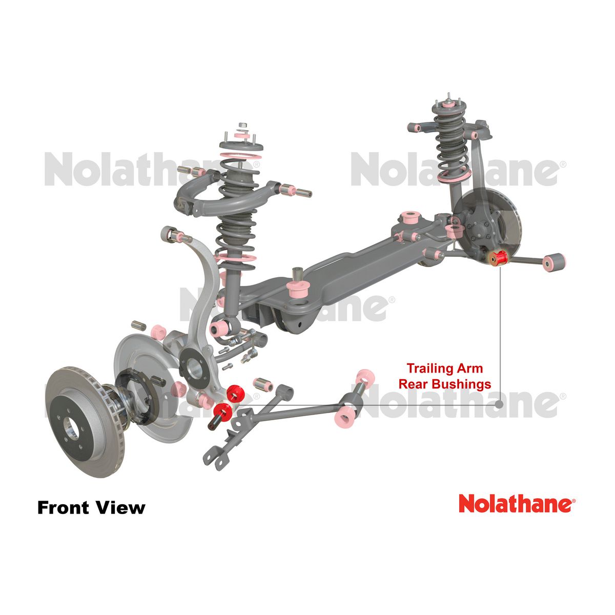 Nolathane Rear Control Arm Bushing Kit - 46182