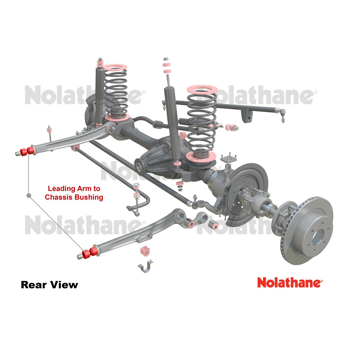 Nolathane Rear Lower Rear Trailing Arm Rear Bushing Kit - 46185