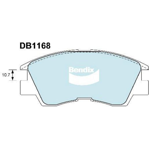 Bendix 4WD Brake Pads Set Front - DB1168-4WD