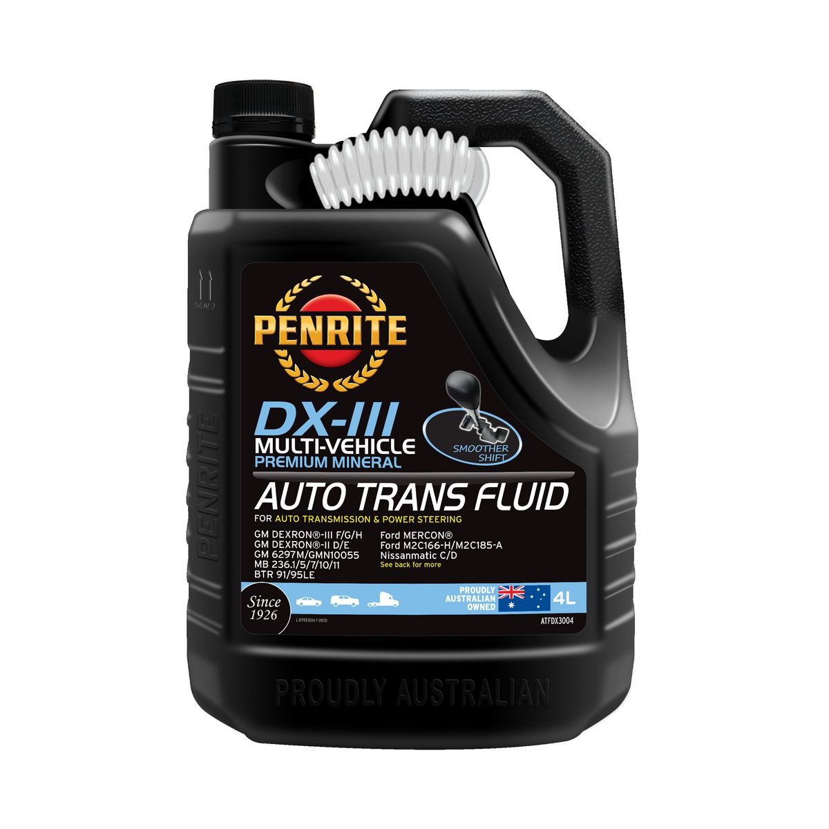 Penrite ATF DXIII Multi Vehicle Automatic Transmission Fluid 4L - ATFDX3004