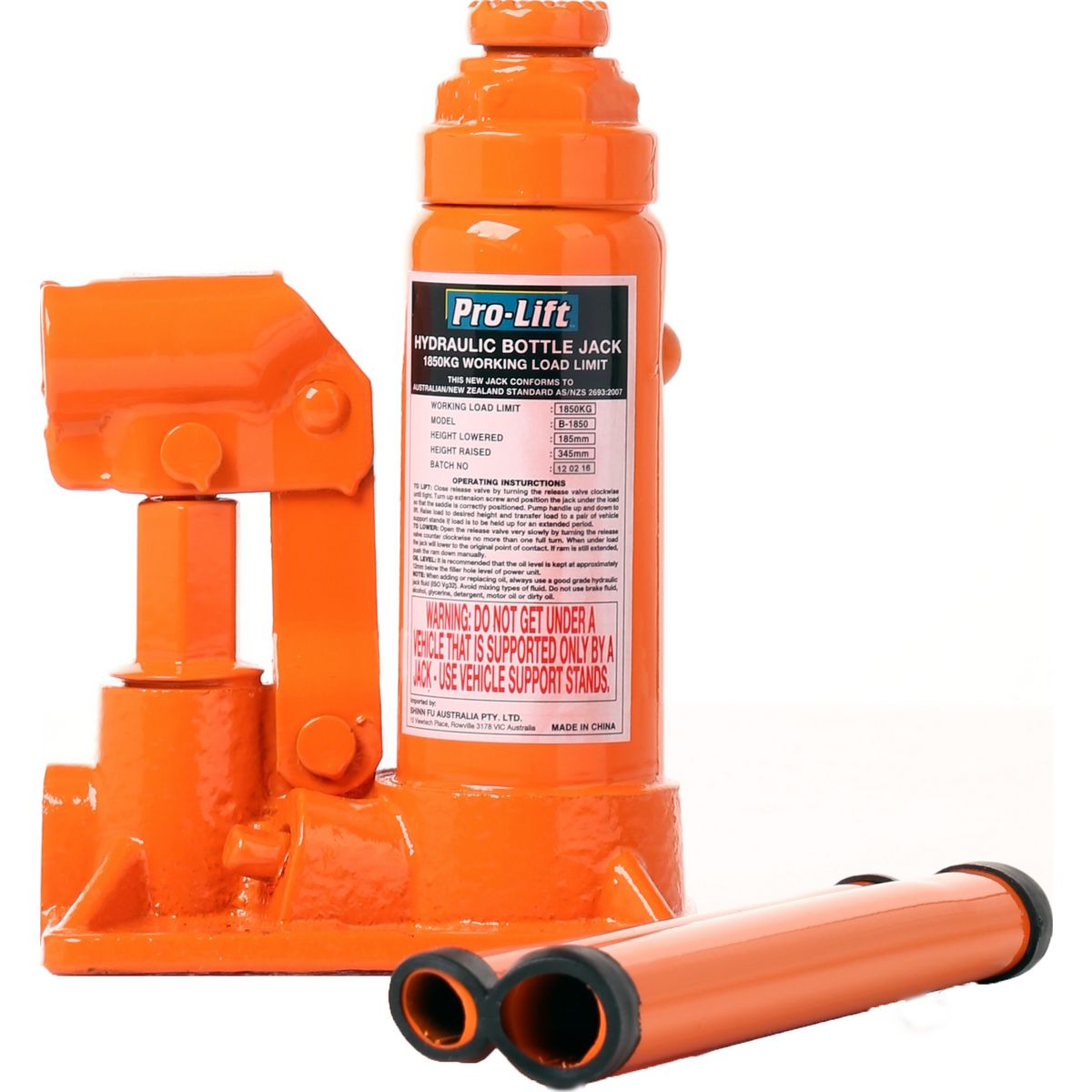 Pro-Lift Bottle Jack -  1850Kg - B-1850