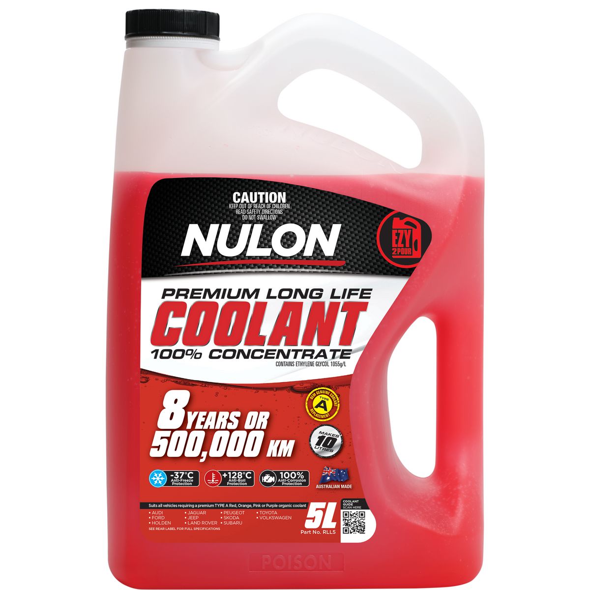 Nulon Red Long Life Coolant Concentrate 5L - RLL5