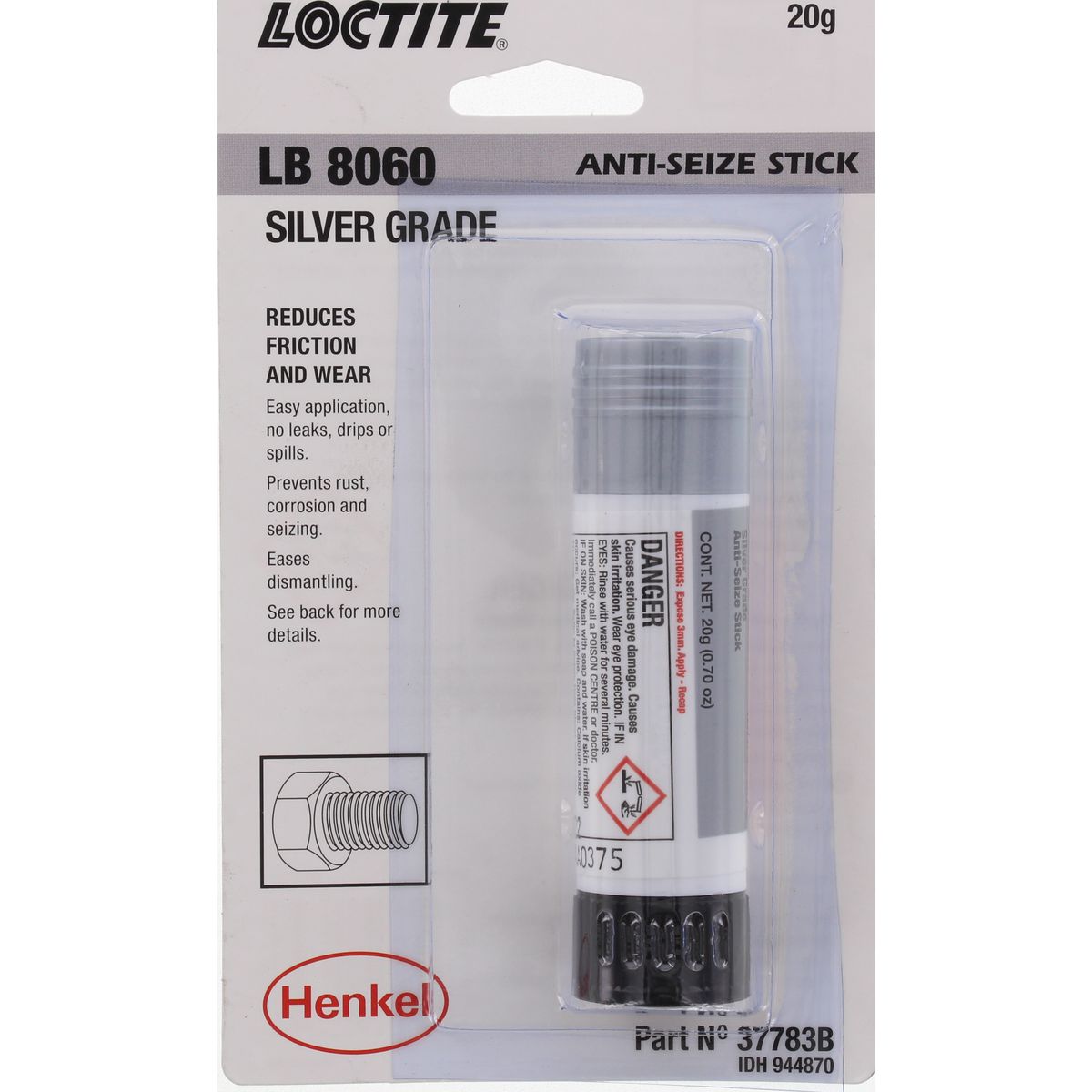 Loctite Lb 8060 Silver Grade Anti-Seize Stick 20G - 944870