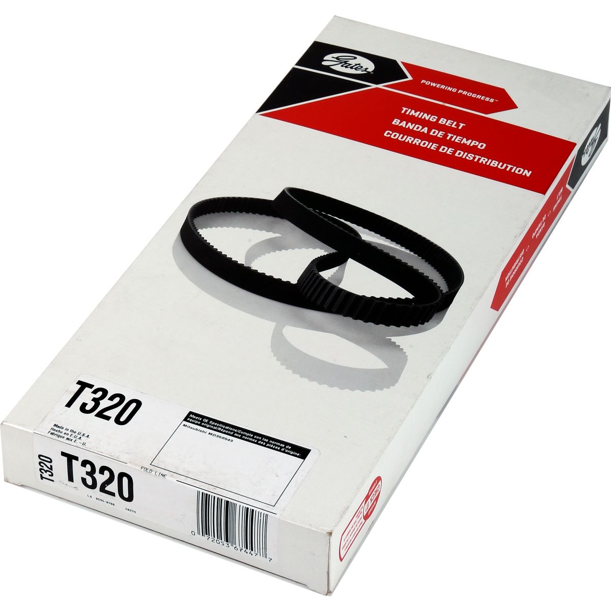 Gates Curvlinear Timing Belt - T320