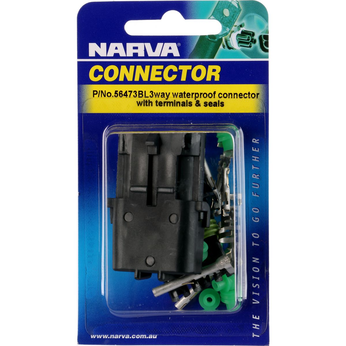 Narva Super seal Connector 3 Pole 1 Kit - 56473BL