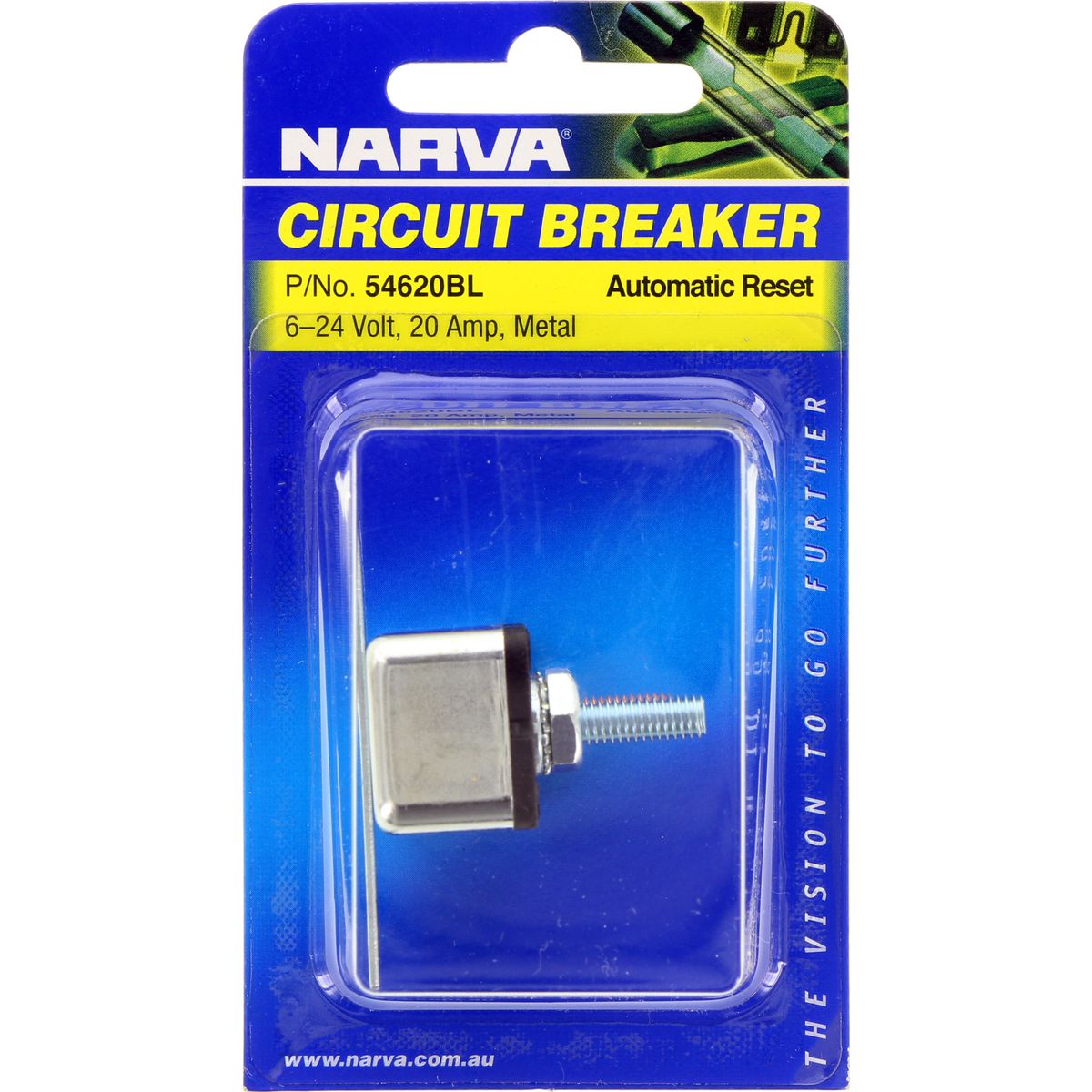 Narva Circuit Breaker Auto Reset 20A 1 Pack - 54620BL
