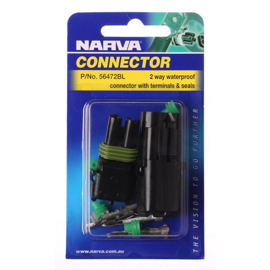 Narva Super seal Connector 2 Pole 1 Kit - 56472BL