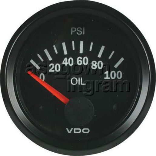 VDO Pressure Gauge Electric 12V (0 - 100 psi) - 350010021