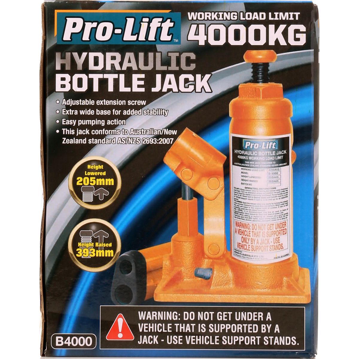 Pro-Lift Bottle Jack -  4000Kg - B-4000