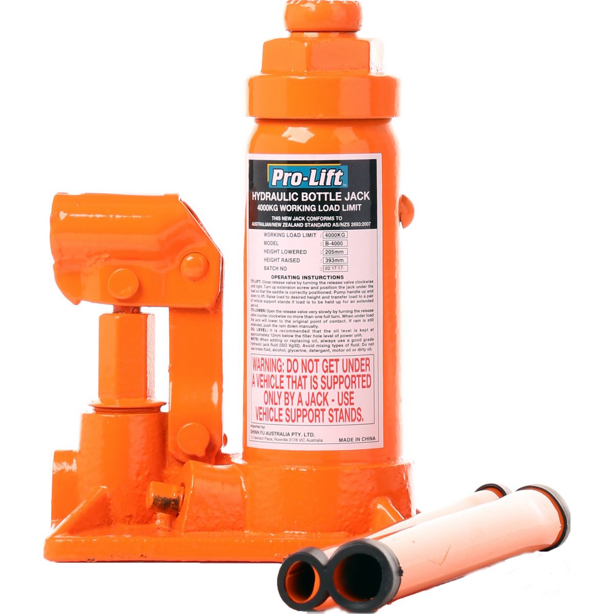 Pro-Lift Bottle Jack -  4000Kg - B-4000