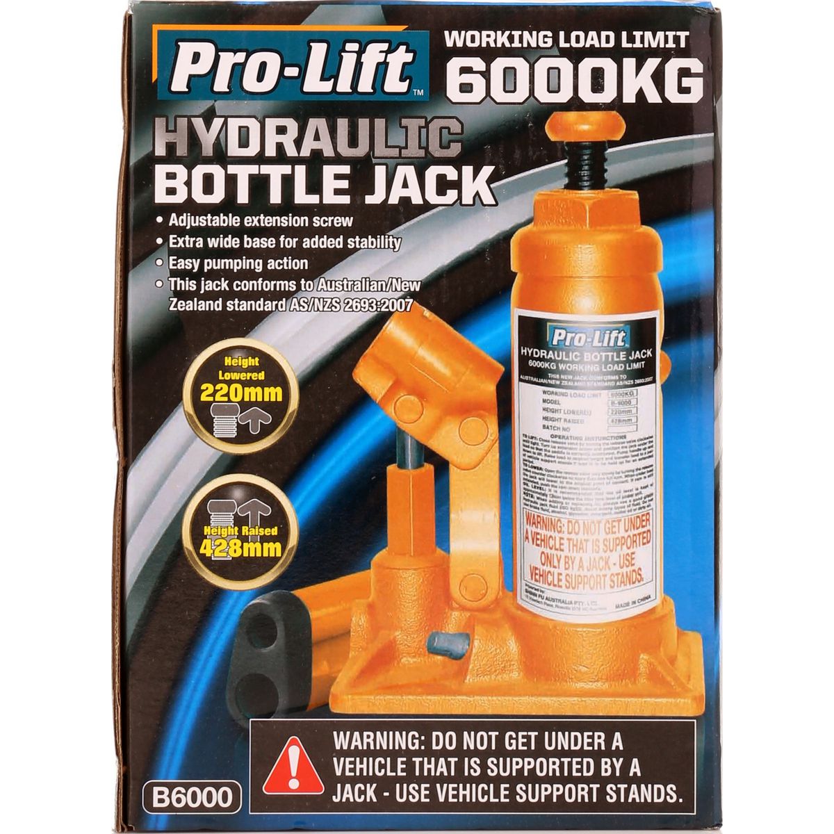 Pro-Lift Bottle Jack -  6000Kg - B-6000