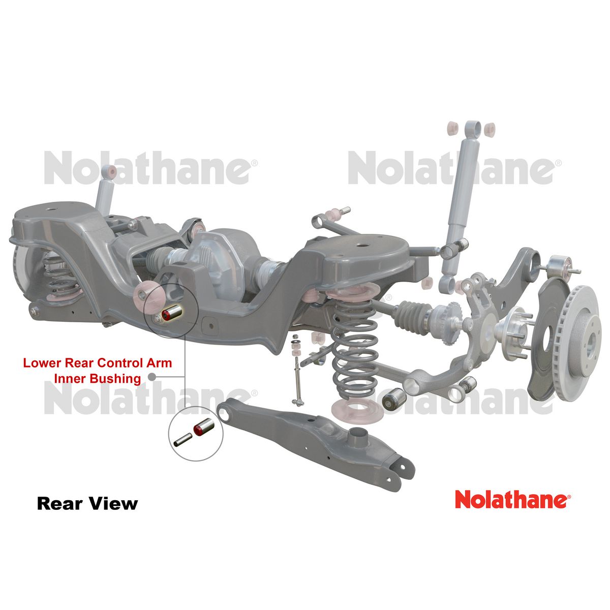 Nolathane Rear Lower Rear Control Arm Inner Bushing Kit - 46204